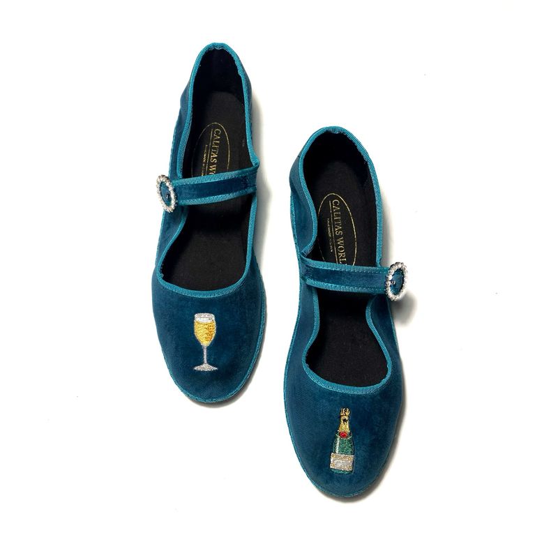 CALITAS FRIULITAS  MERCI, PETROLEUM VELVET, CHAMPAGNE TIME JEWEL