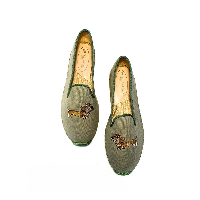 ESPADRILLES VERDE 16, TECKEL LONG HAIR