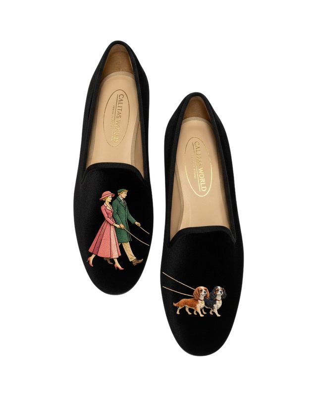 LOAFERS TERCIOPELO BLACK, CALITAS HERITAGE WALK