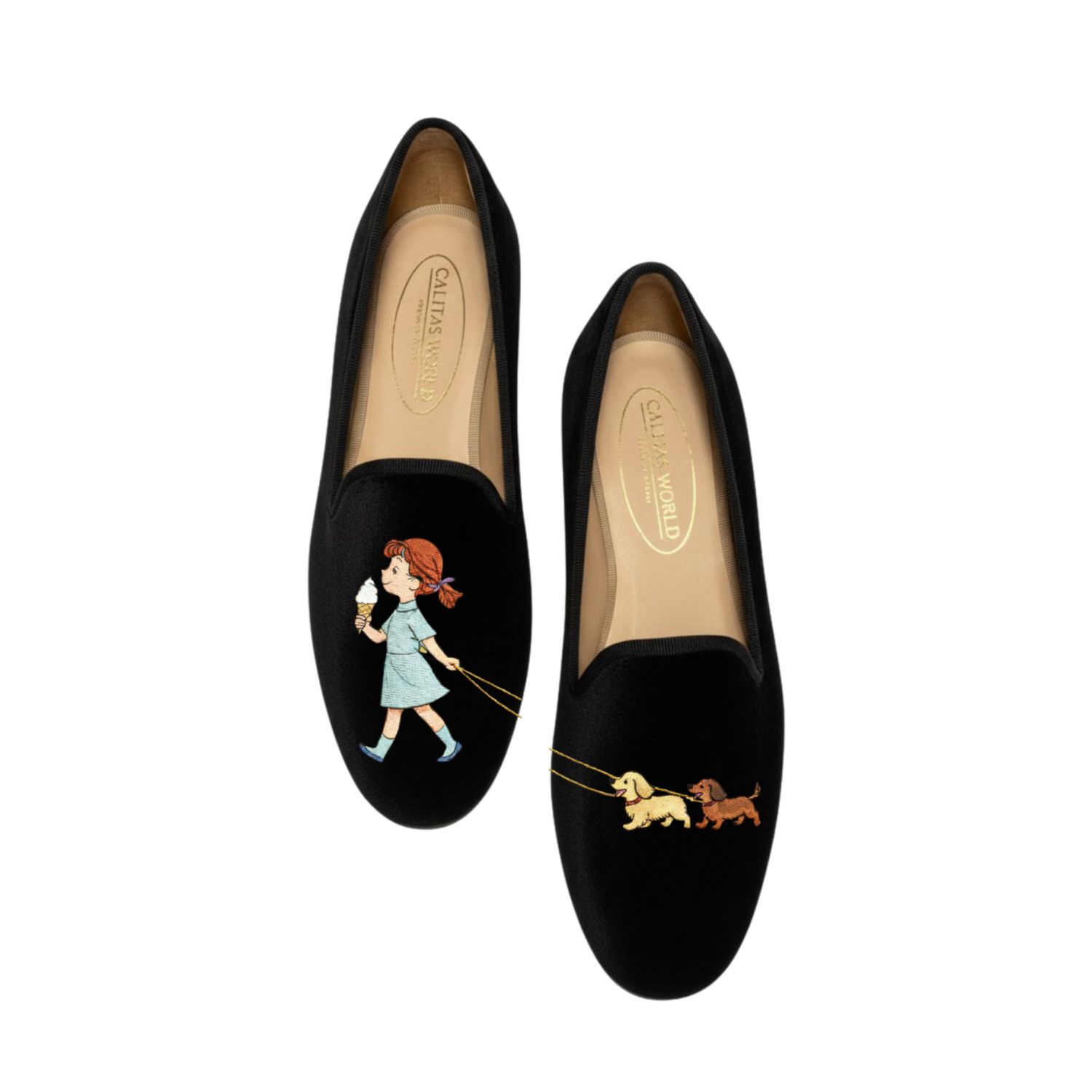 LOAFERS TERCIOPELO BLACK, CALITAS HERITAGE WALK, THE LITTLE GIRL WALK