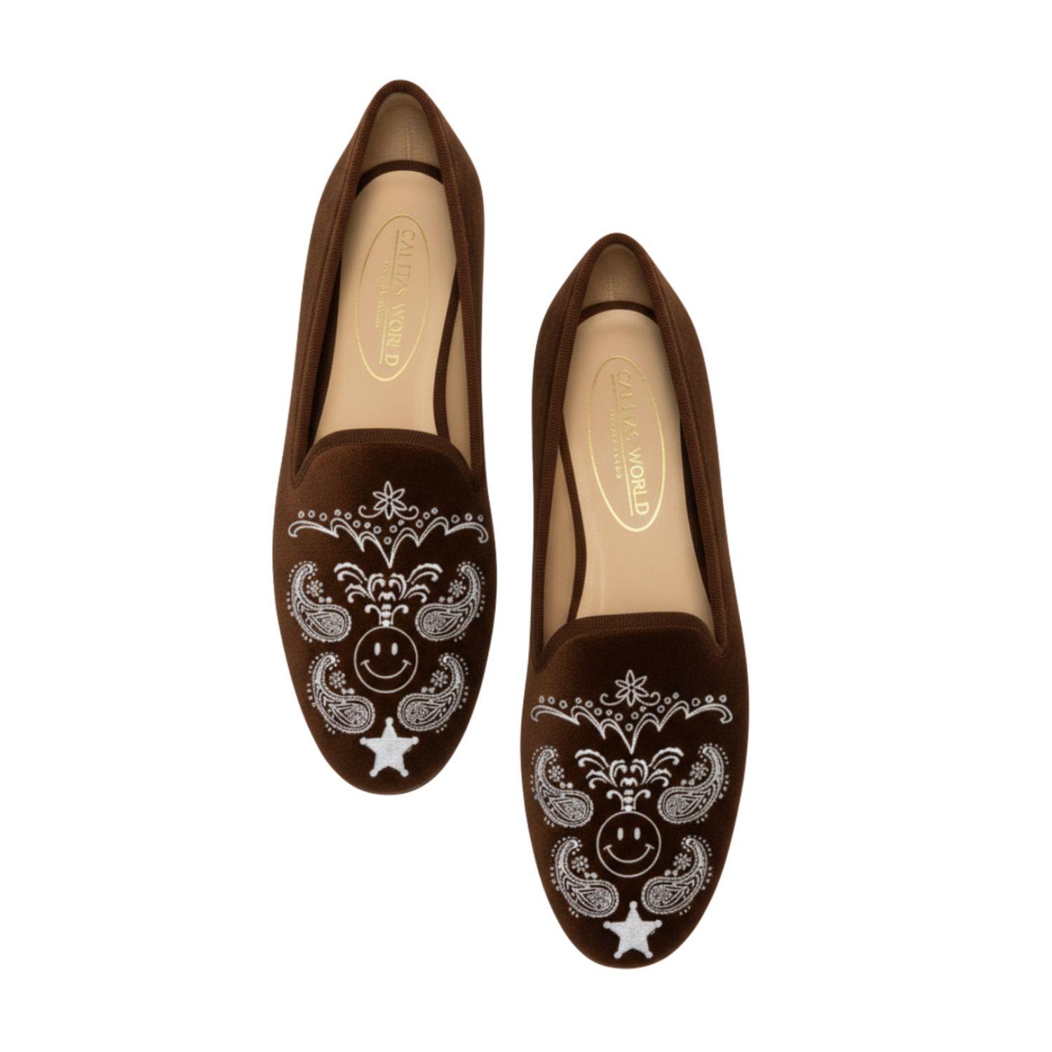 LOAFERS TERCIOPELO MARRÓN 16TX, BANDANA
