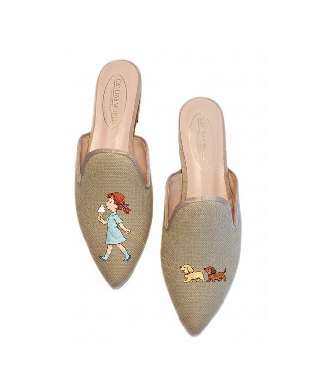 MULES LINO NATURAL, CALITAS HERITAGE WALK, THE LITTLE GIRL WALK