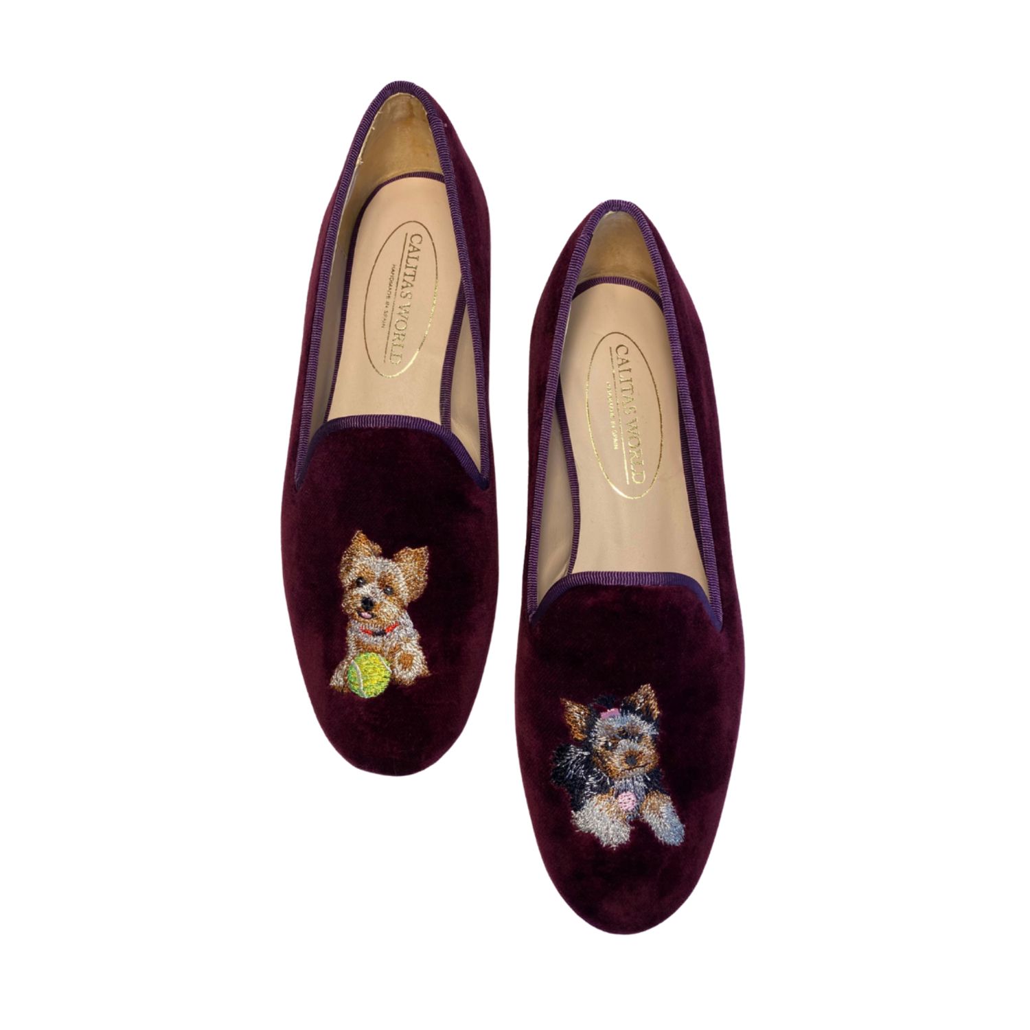 LOAFERS TERCIOPELO VINO TX VELVET, YORKSHIRES