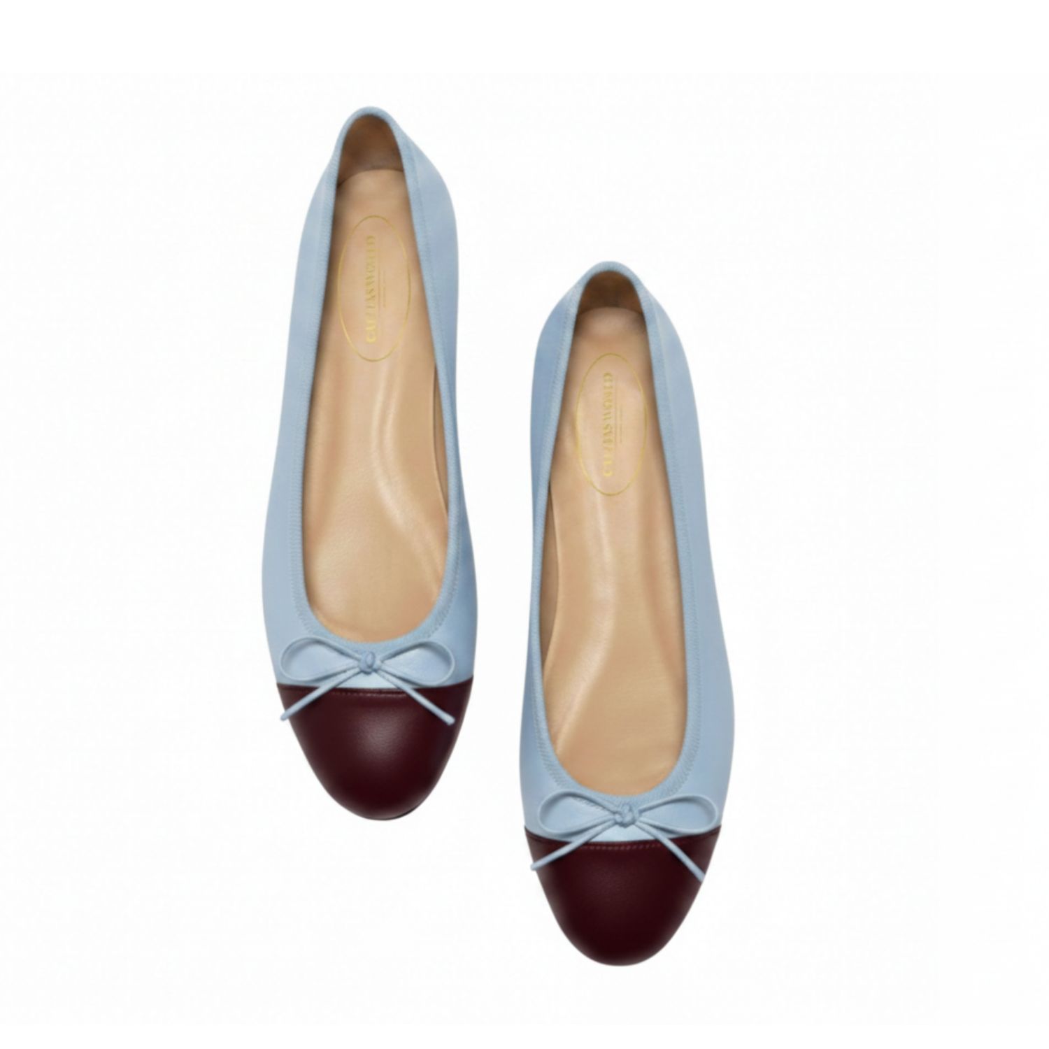 BALLERINAS FLATS, PELLE AZUL CLARO (PASHMINA 4538) PUNTERA BURDEOS (TUCAN 3357) BALLERINAS FLATS, PELLE AZUL CLARO (PASHMINA 4538) PUNTERA BURDEOS (TUCAN 3357)