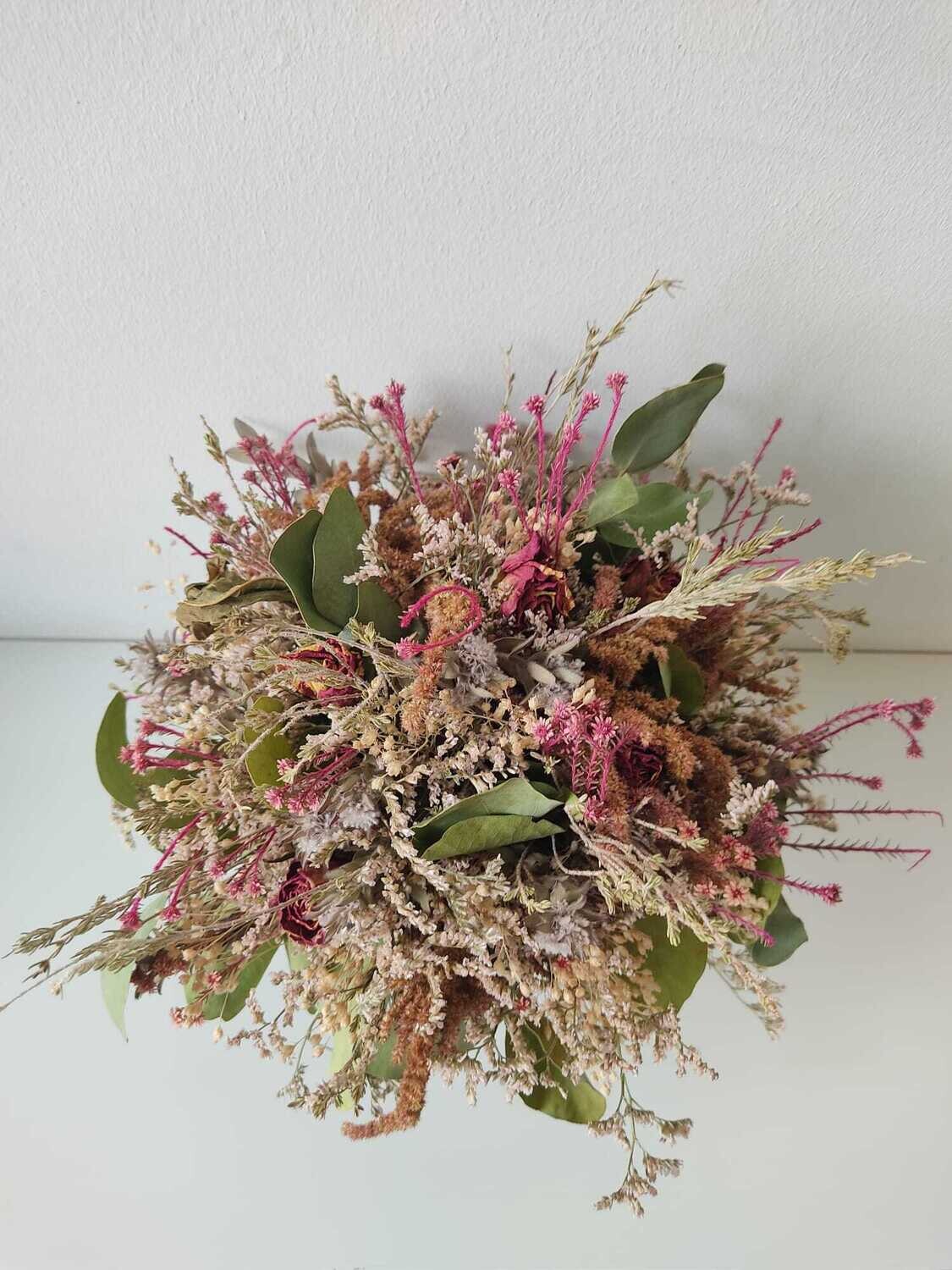 Centro de Mesa com Flores Secas