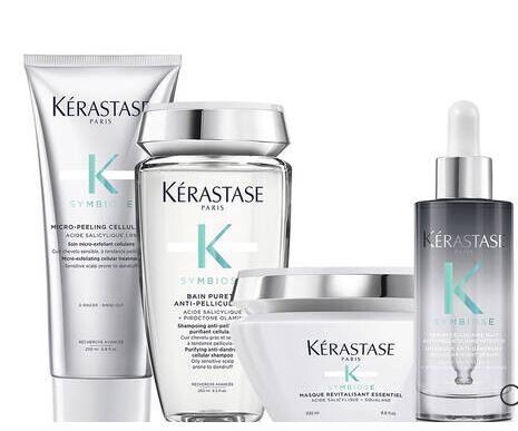 Kérastase Quartetto Symbiose antiforfora per cuoio capelluto grasso e sensibile