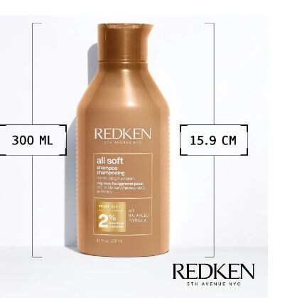 Redken All Soft Shampoo 300 ml
