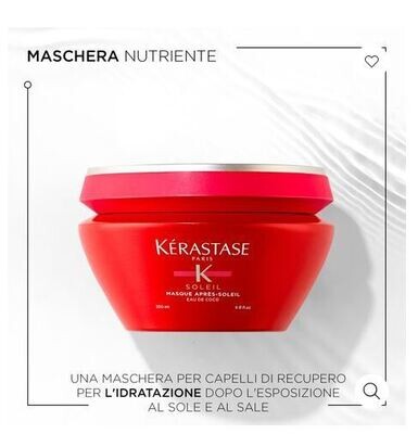 Kérastase, Soleil, Maschera Nutriente & Anti-Crespo, Trattamento per Capelli con Protezione Solare, Masque Après-Soleil, 200 ml