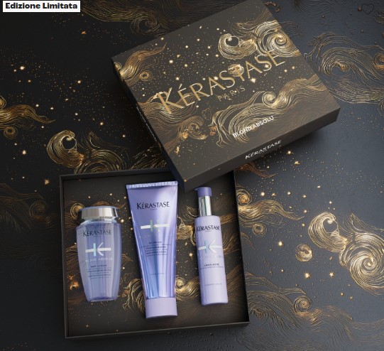 Kerastase Paris Blond Absolu shampoo+balsamo+siero 3pz