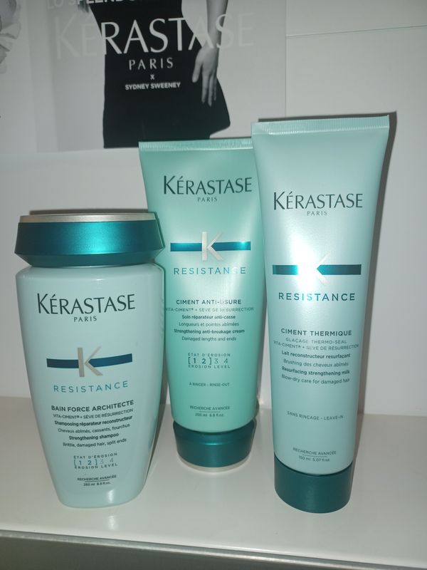 Kerastase Resistance shampoo+crema fortificante+crema riparatrice 3pz