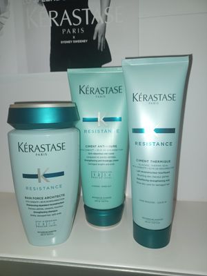 Kerastase Resistance shampoo+crema fortificante+crema riparatrice 3pz
