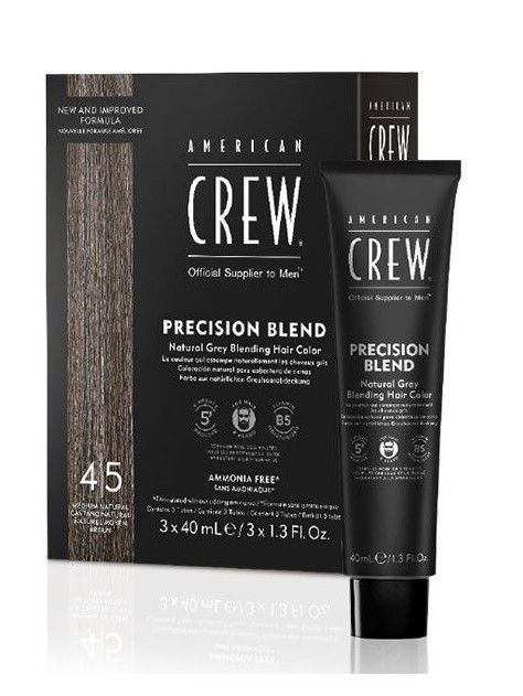 Nuance Castano Medio, Castano Chiaro.
Formula senza ammoniaca basata sull'esclusiva tecnologia American Crew.