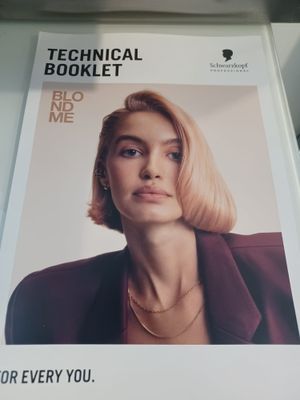 Shwarzkopf  Booklet Techical & menu servizi