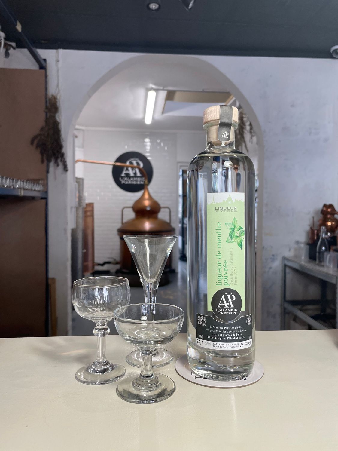 MENTHE POIVRE - liqueur des toits de Paris