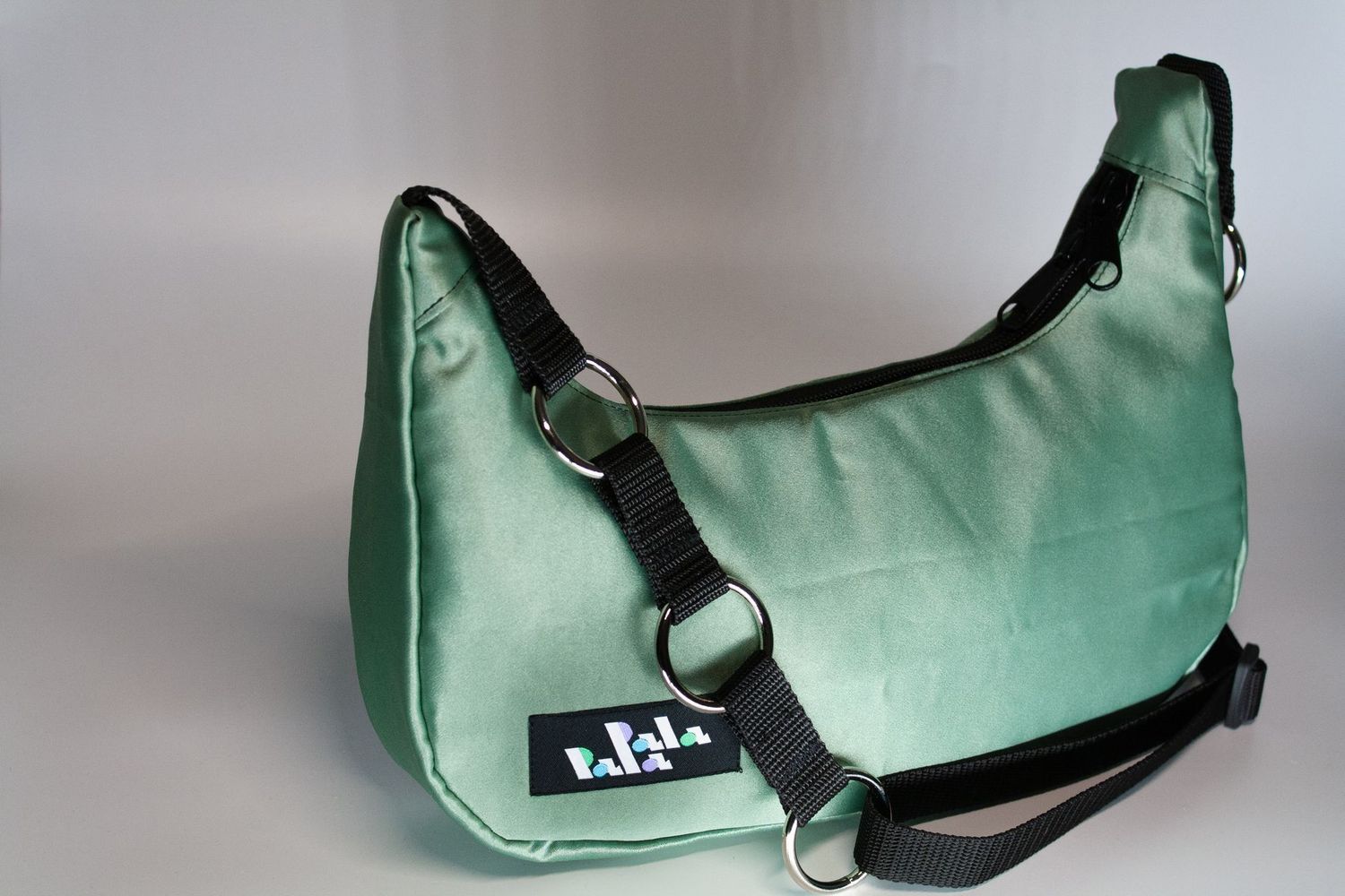 Crossbody small "satin-salbei"