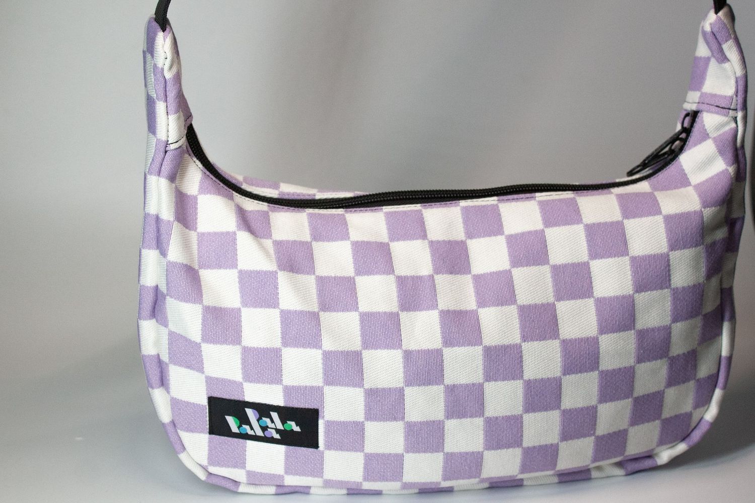 Crossbodybag Big "lila-Schachbrett"