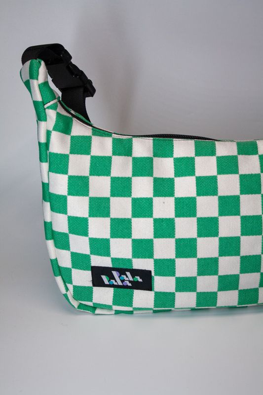 Crossbodybag Big "grün-Schachbrett"