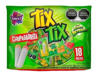 Paquete Chupabarrita Tix Tix
