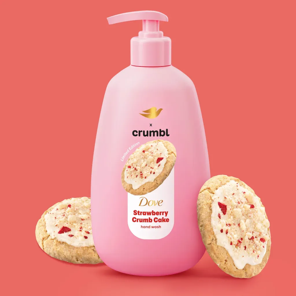 Hand Wash Strawberry Crumb Cake