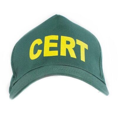 Gorra de tela con logo CERT