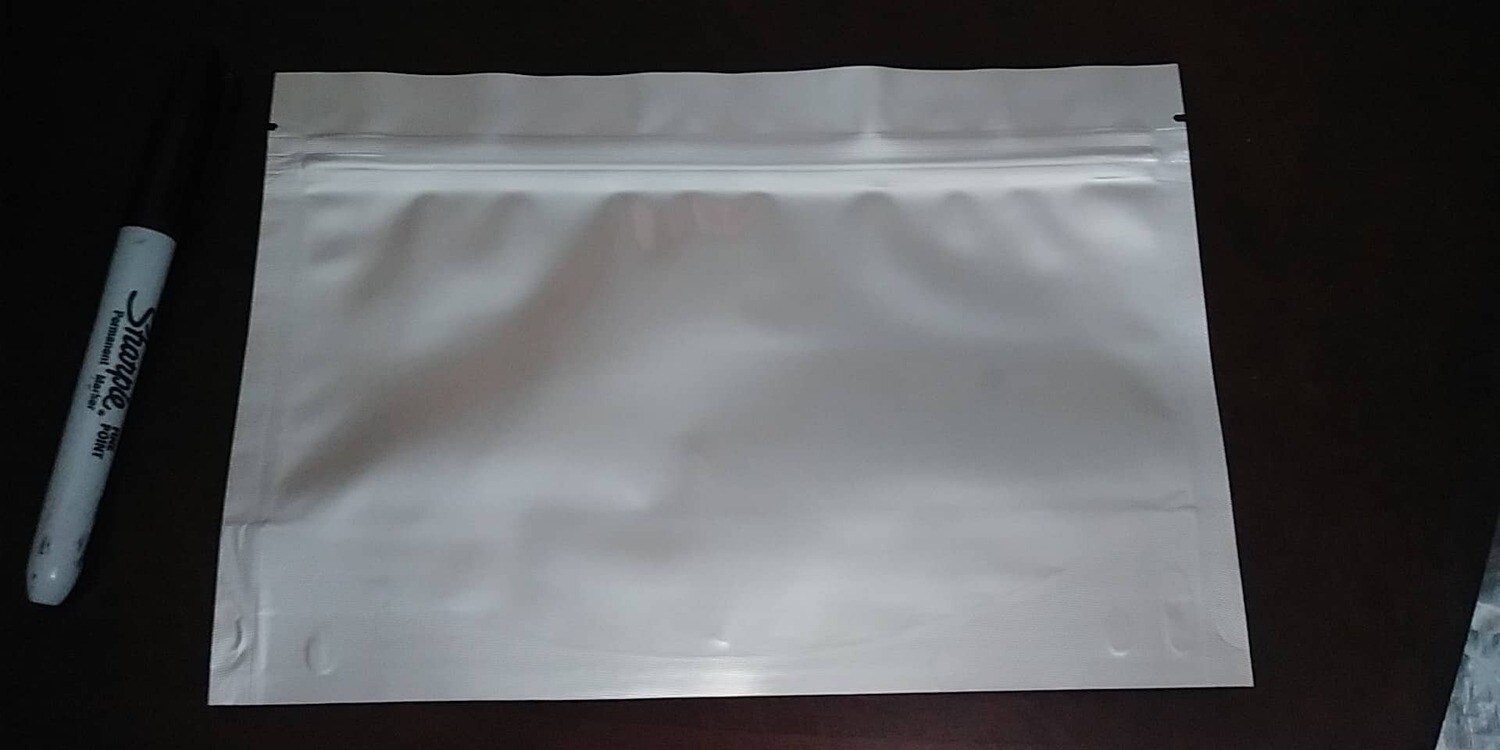 Bolsa Mylar, Ziplock 9&quot;x 6&quot; x 3&quot; (ancha)