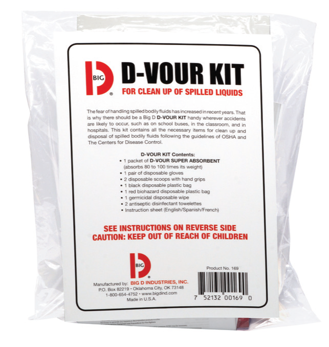 Kit para limpieza de vómito y orina