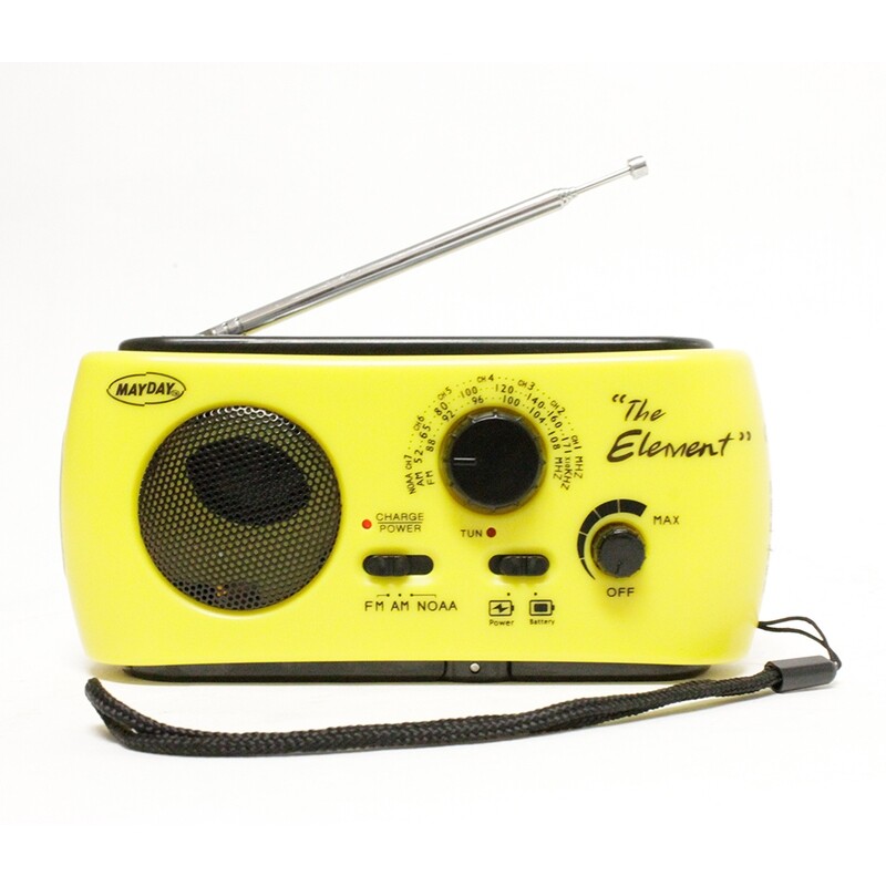 “The Element” Solar/ Dynamo/ AM/FM Radio with NOAA