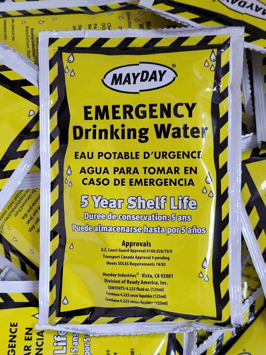 Agua de emergencia 4.225onzas