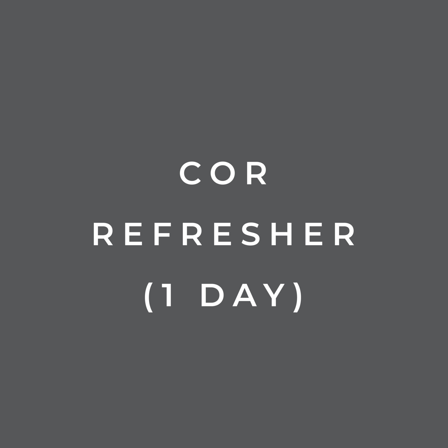 COR Refresher (1 Day): Contracting Officer Representative (COR) Refresher