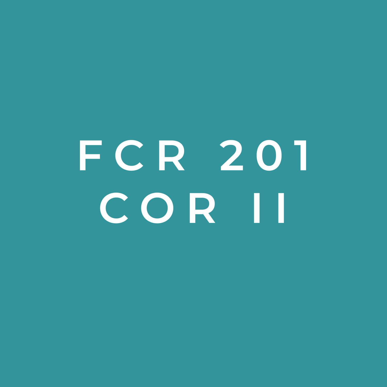 FCR 201 COR II: Contracting Officer’s Representative Level II Course