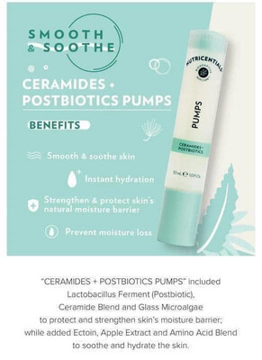 Ceramides + Postbiotics Pump