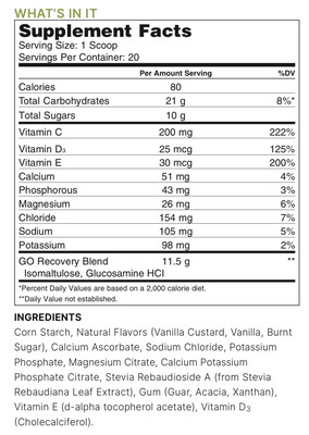GO Recovery + (post-workout formula)