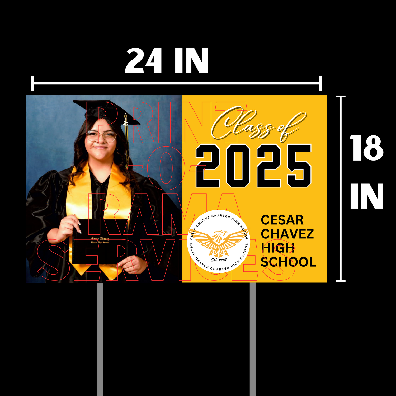 2025 CCHS Graduation Yard Signs 24in X 18in