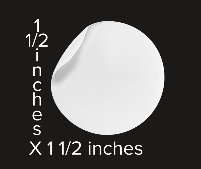 1 1/2 x1 1/2 Circle Labels/Stickers
