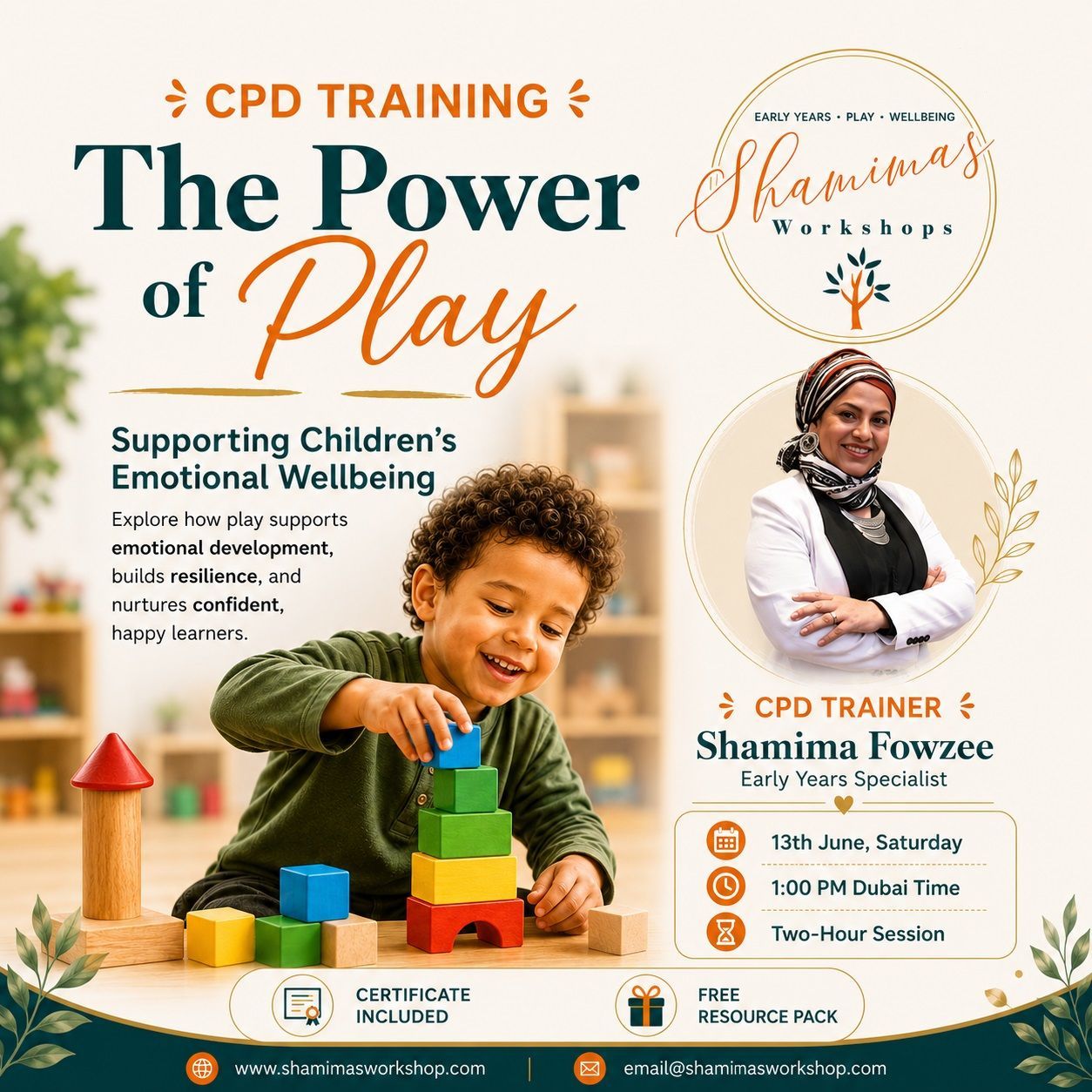 CPD: The power of Play—Supporting Children's emotional wellbeing