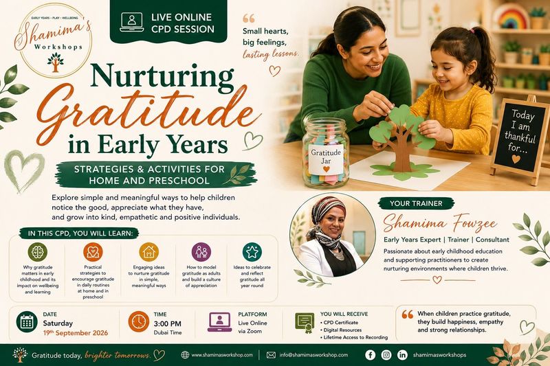 CPD: Nurturing Gratitude in Early years CPD: Nurturing Gratitude in Early years