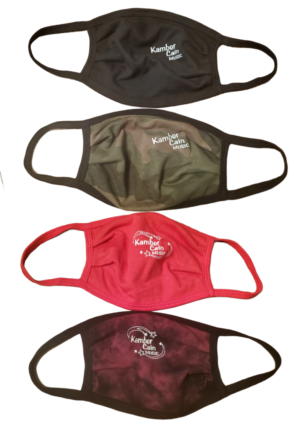 Kamber Cain Music Logo Face Masks