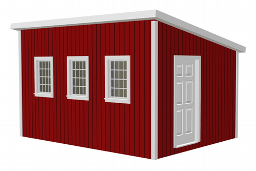 G481 12 x 16 x 8 Garden Shed / Chicken Coop / Playhouse / Bunkhouse