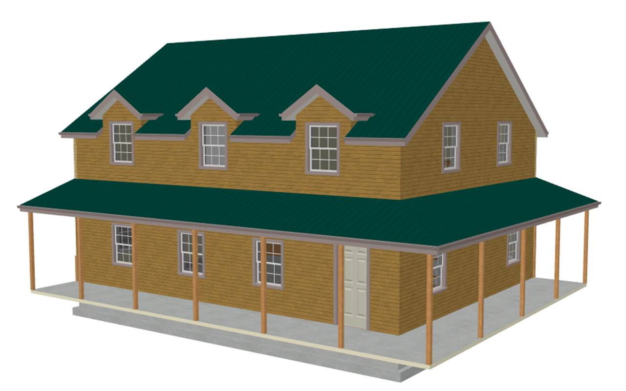 #G445 Plans, 40'x30' x 10' garage with bonus apartment plan