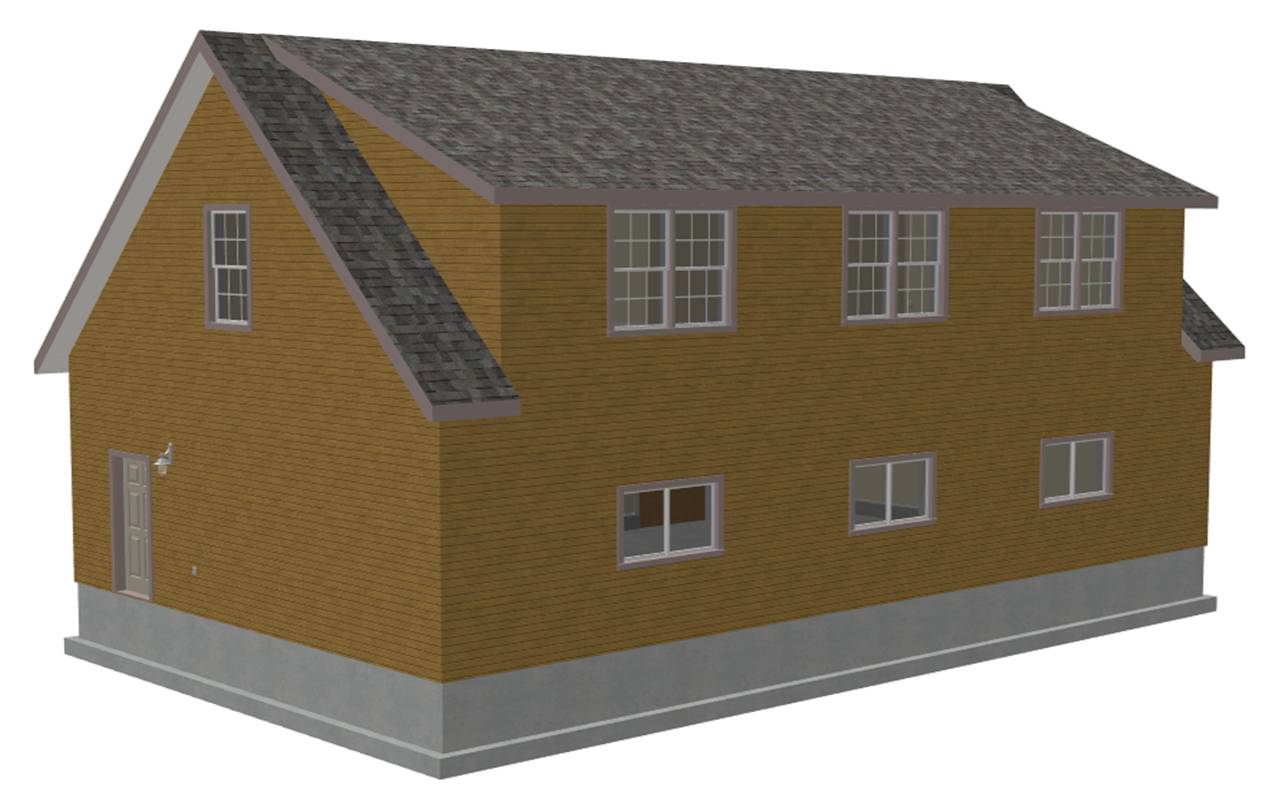 #G445 Plans, 48'x28' x 10' detached garage