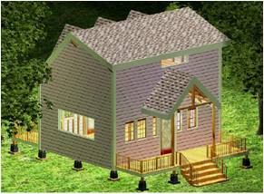 Elegant Victorian 3 Dormer 8x10 Complete Plan