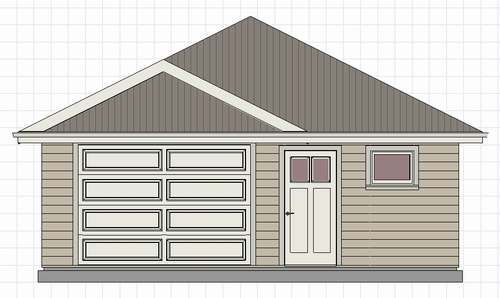 Affordable 24 x 24 Garage Plan