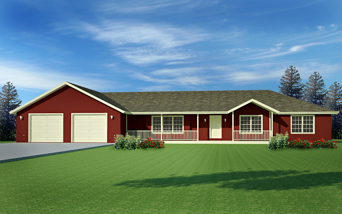 #H170 House Plans Ranch style 220 Sq Ft in PDF and DWG
