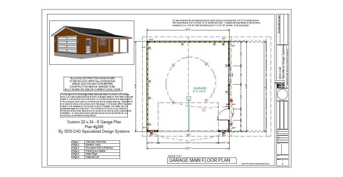 #G280 22x24 -9' with Porch
