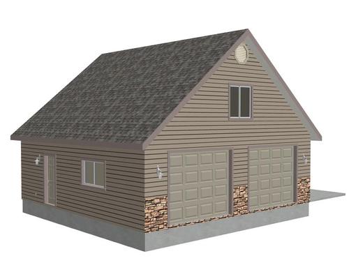 G423a Garage Plans 30 x 30 x 9 PDF and DWG files