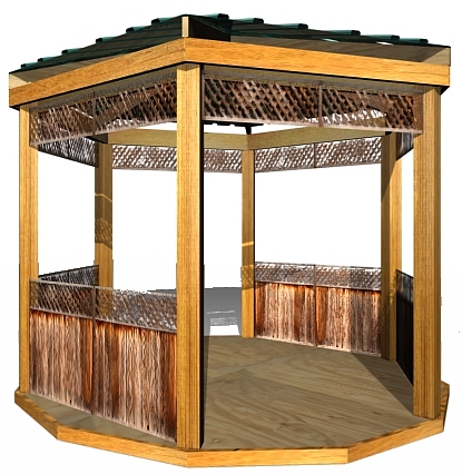 12 Foot Diameter Pergola Plans - Oasis