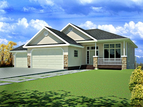 Plan#63 1541 Sq Ft custom home design DWG and PDF