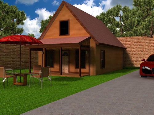 H259 Aspen Cabin Design 20&#39; x 30&#39; in DWG and PDF