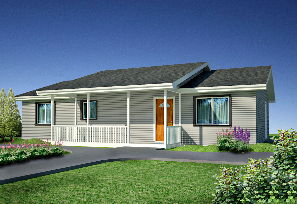 Plan #H215 Modest Timberline Ranch House Plans PDF and DWG