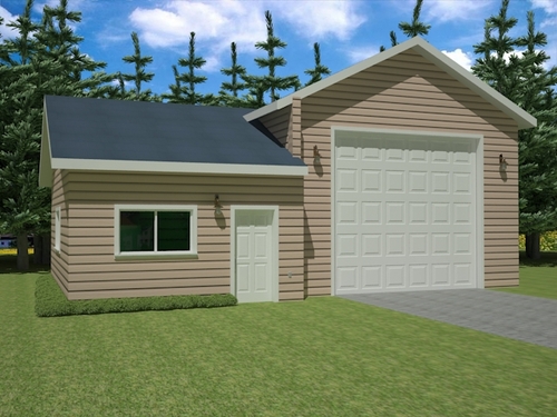 G375 22&#39; X 40&#39; X 14&#39; and 22&#39; X 16&#39; X 9&#39; Detached Garage